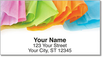 Tissue Paper Address Labels