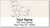 Plant Silhouette Address Labels
