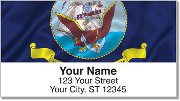 Navy Address Labels