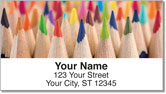 Colored Pencil Address Labels
