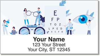 Optometry Address Labels
