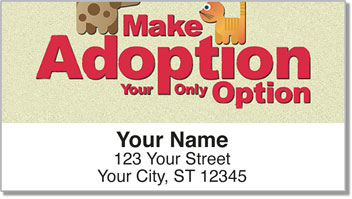 Animal Adoption Address Labels