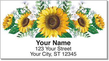 Sunflowers of Peace Address Labels