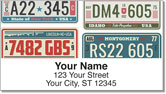 License Plate Address Labels