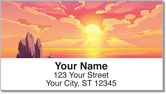 Striking Sunset Address Labels