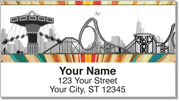 Amusement Park Address Labels