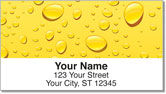 Water Droplet Address Labels