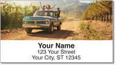 Vintage Truck Address Labels