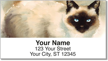 Siamese Cat Address Labels