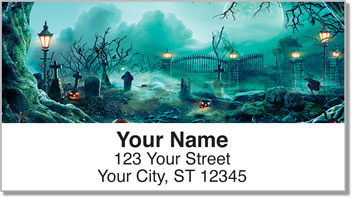 Halloween Graveyard Address Labels