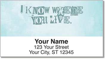 Ransom Note Address Labels