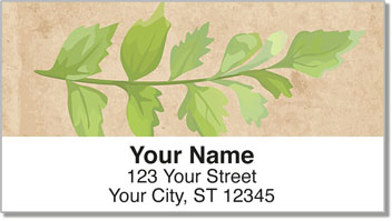 Painted Leaf Address Labels