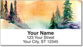 Pine Tree Painting Address Labels