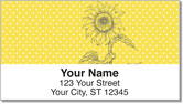 Artistic Sunflower Address Labels