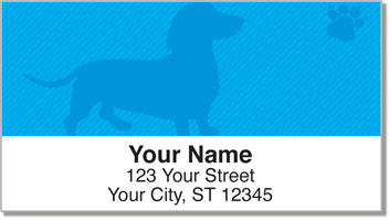 Wiener Dog Address Labels