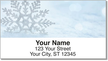 Wintry Flakes Address Labels