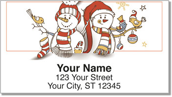 Silly Snowman Address Labels
