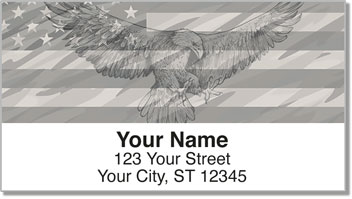 Patriotic Eagle Address Labels