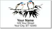 Japanese Bird Art Address Labels
