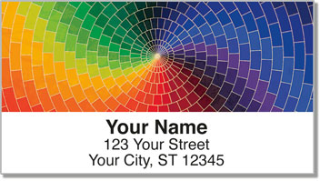 Color Wheel Address Labels