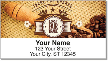 Fair Trade Coffee Address Labels