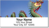 Chinese Dragon Address Labels