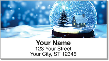 Snow Globe Address Labels