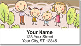 Stick Family Address Labels