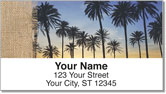 Peaceful Palm Tree Address Labels