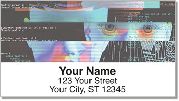 Techno Matrix Address Labels
