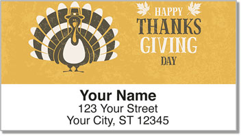 First Thanksgiving Address Labels