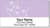 Daisy Silhouette Address Labels