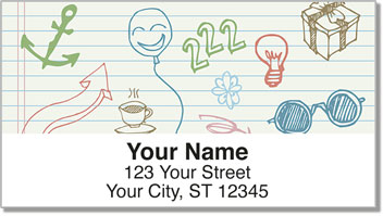 Doodle Pad Address Labels
