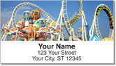 Amusement Park Ride Address Labels