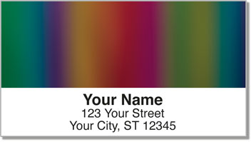 Rainbow Wave Address Labels