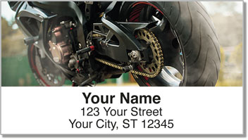 Sport Bike Address Labels