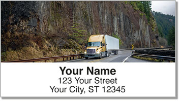 Semi Truck Address Labels