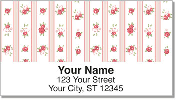 Floral Fabric Address Labels