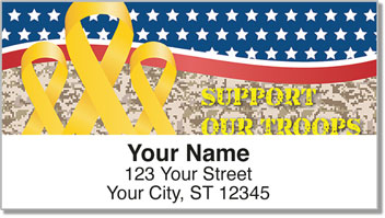 Support Our Troops Address Labels