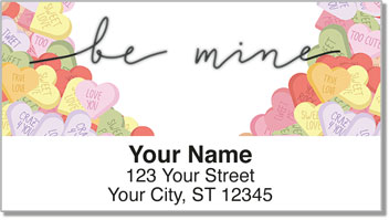 Candy Heart Address Labels