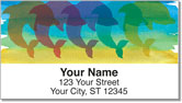 Rainbow Dolphin Address Labels
