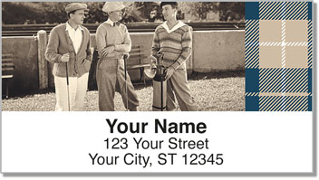Vintage Golf Address Labels
