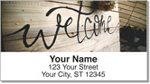 Wooden Crate Advertising Address Labels