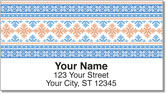 Christmas Cross Stitch Address Labels