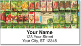 Vintage Seed Packet Address Labels