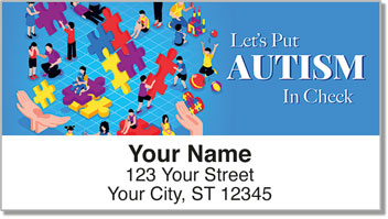 Autism Awareness Address Labels