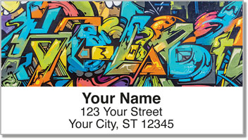 Urban Graffiti Address Labels