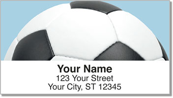 Classic Soccer Ball Address Labels