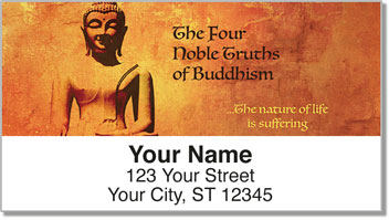 Four Noble Truths Address Labels