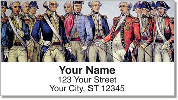 Revolutionary War Address Labels